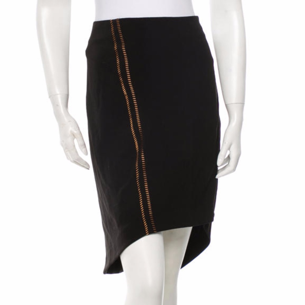 Rag & Bone Asymmetrical Exposed Zip Skirt
