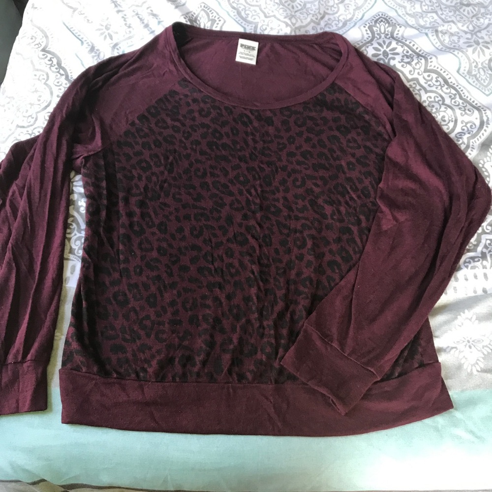 Pink Victoria's Secret shirt.