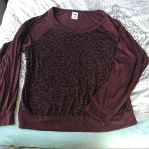 Pink Victoria's Secret shirt.