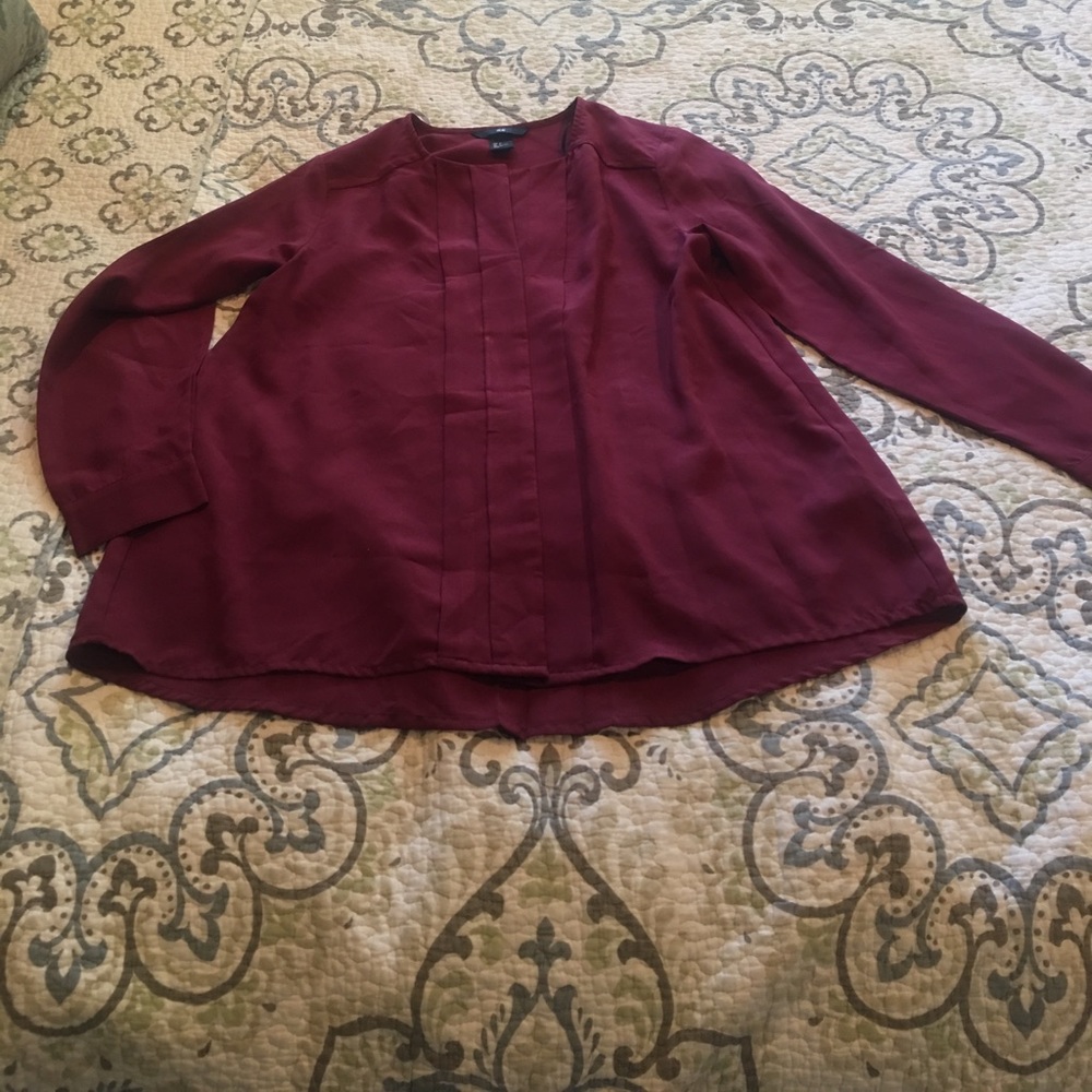 Burgundy blouse