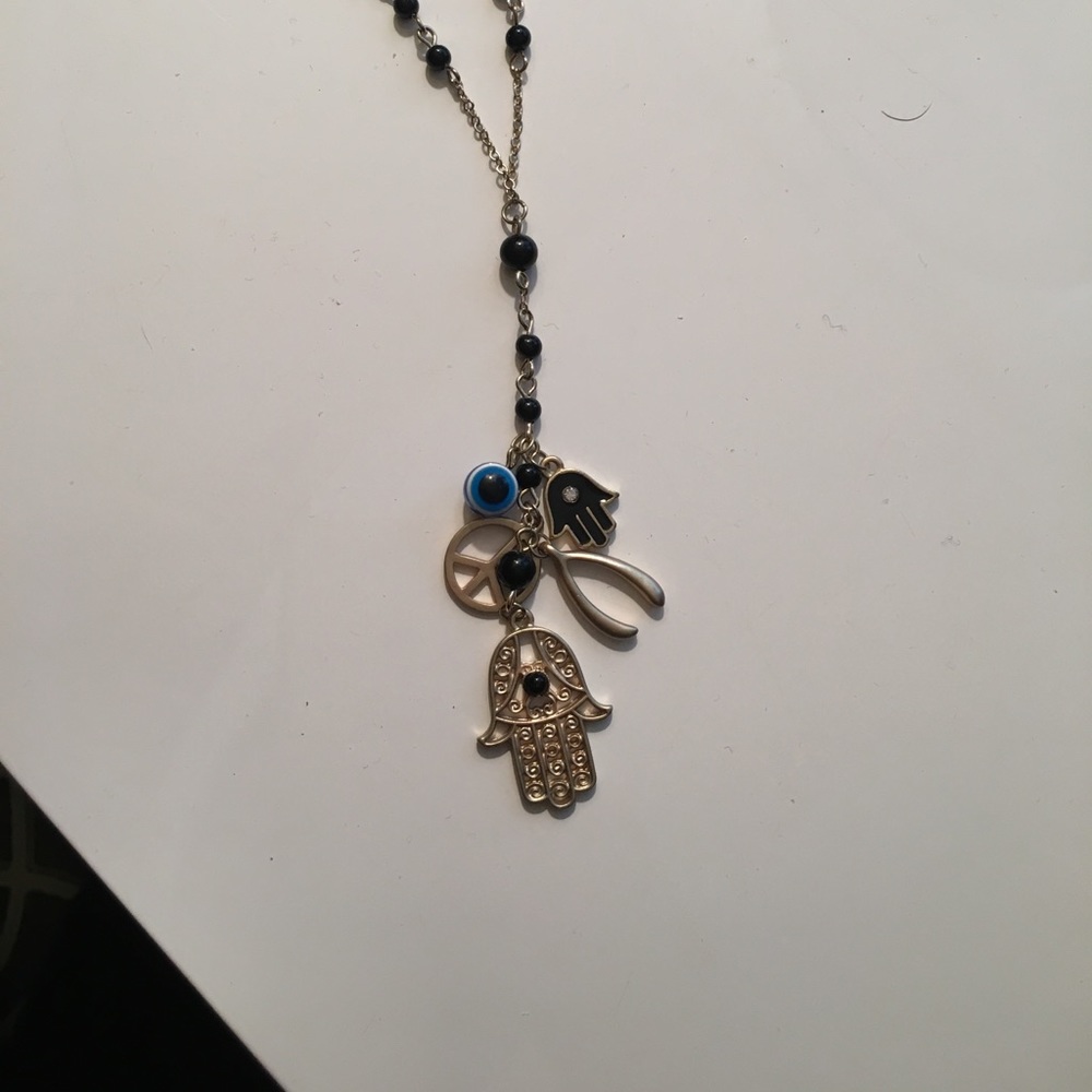 Long trendy necklace!