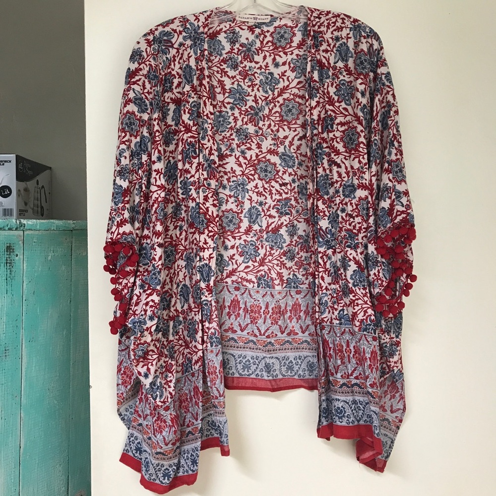 Altar'd State Pom Pom Kimono