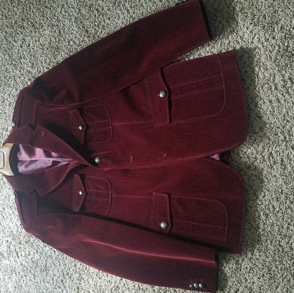Men's Inseearcj Sportcoat Burgandy XL