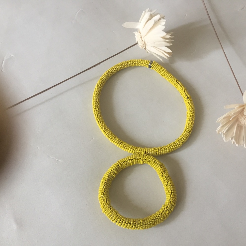 Handmade set bracelet and necklace