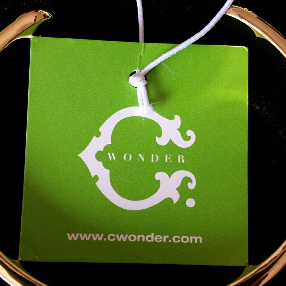 ⬇️$40 NWT CWonder Color Jade/Gold Bangle Bracelet - Picture 7 of 8