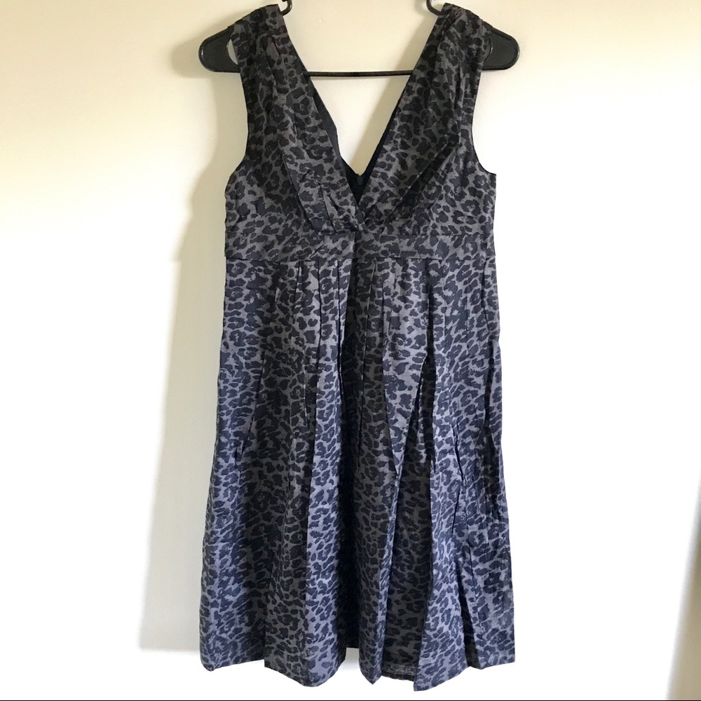 🎉New 🇬🇧 Emily and Fin Black Leopard Midi Dress