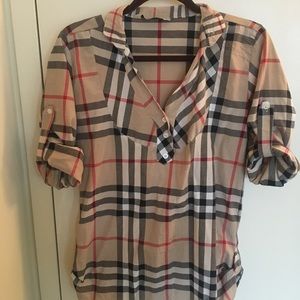 Burberry top- mint condition!