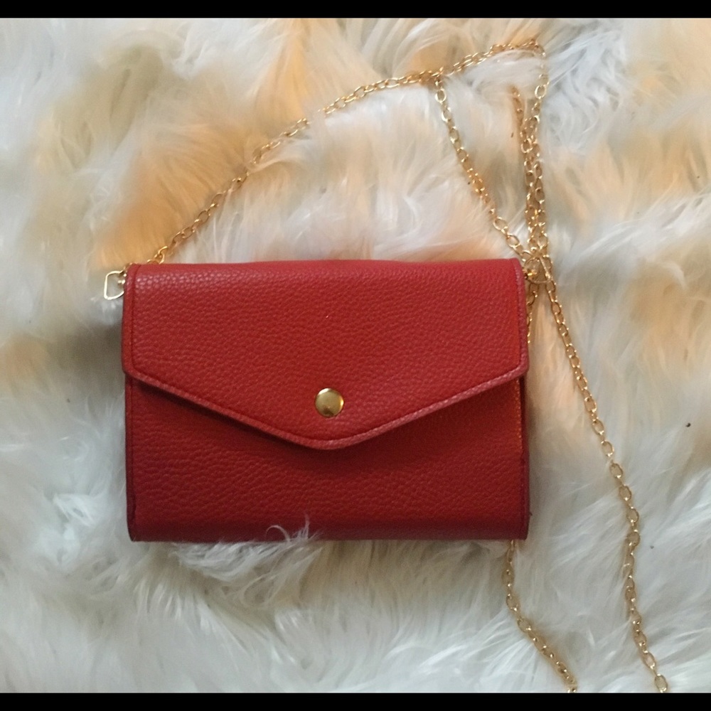 Red mini shoulder bag
