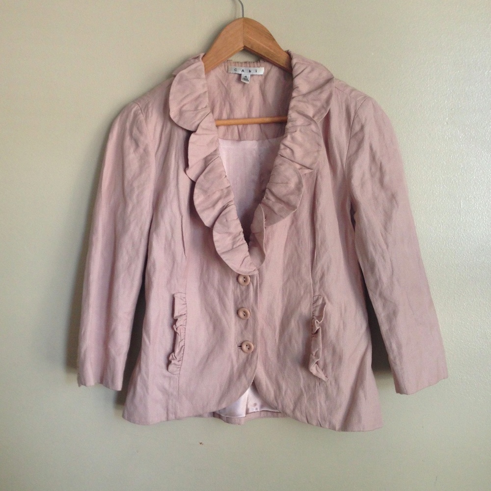 Pale Pink Ruffled Jacket