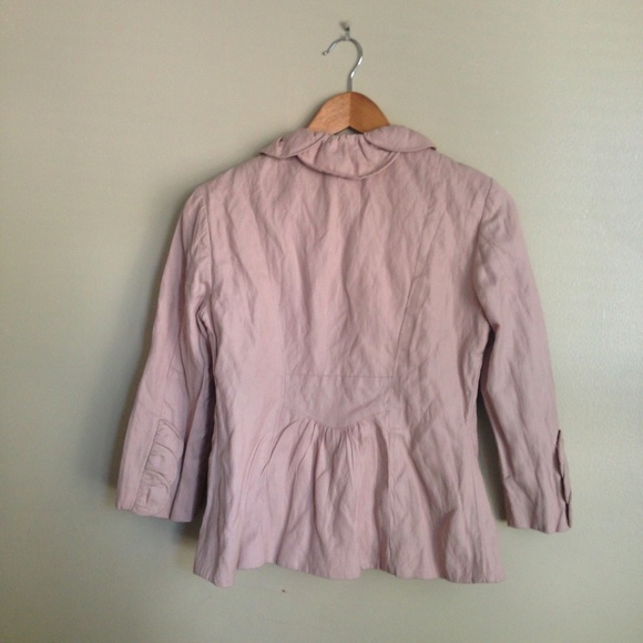 Pale Pink Ruffled Jacket - Picture 2 of 3