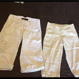 Bundle Of 2 Khaki Capris