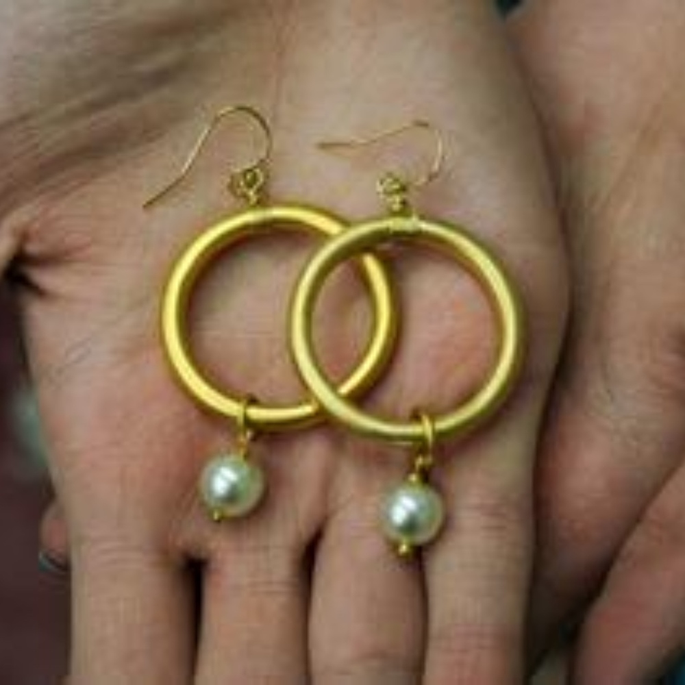 NEW! Catherine Page Stephanie Large Pearl earrings