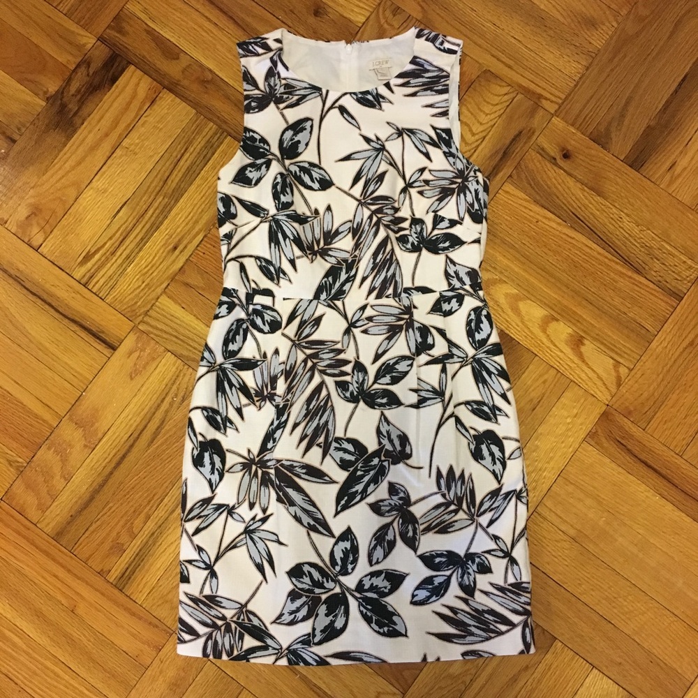 LOFT Palm Print Shift Dress