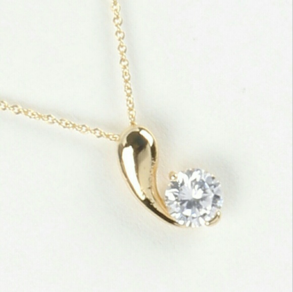 Premium Cubic Zirconia Charm Necklace. - Picture 1 of 5