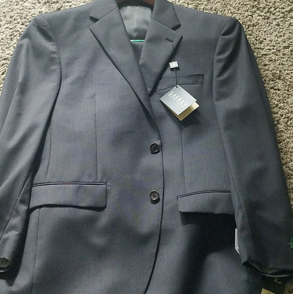 Ralph Lauren Charcoal Gray pinstripe suit