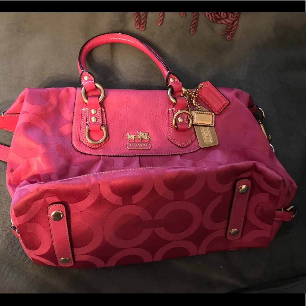 Coach Signature Sateen Shoulder Bag