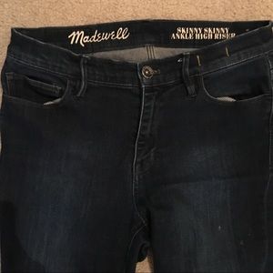 Madewell skinny skinny ankle high riser jean