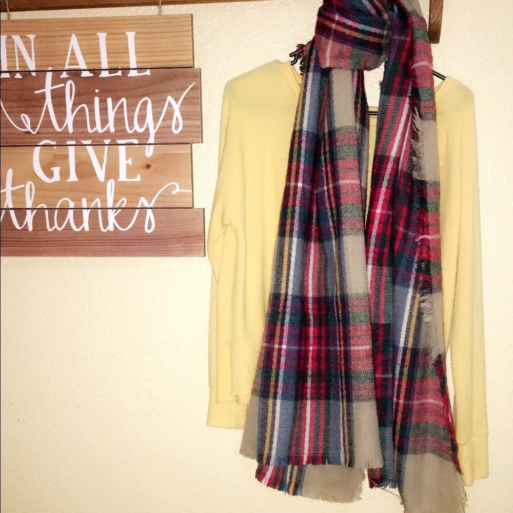 Chunky Plaid Scarf
