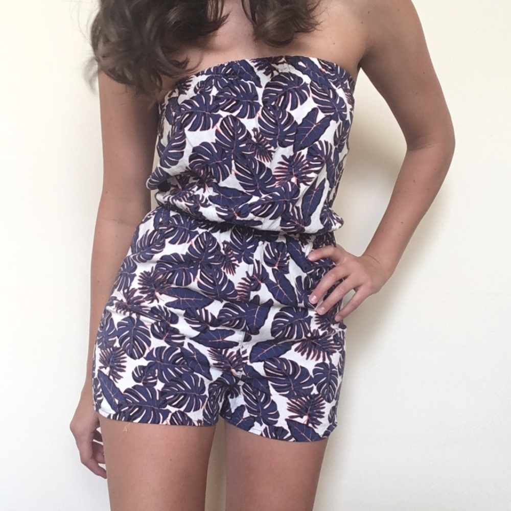 H&M Palm Leaf Romper - Size 4