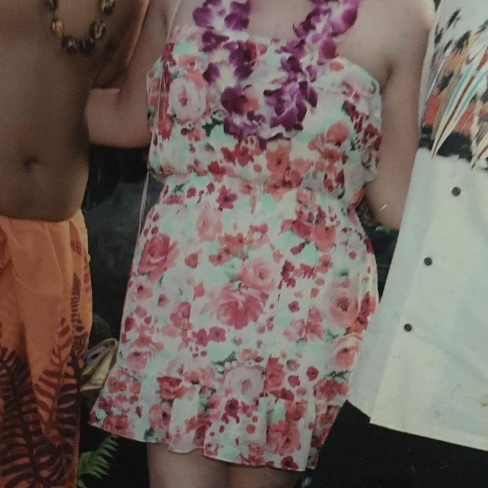 H&M Floral Ruffle Mini Dress - Picture 2 of 2