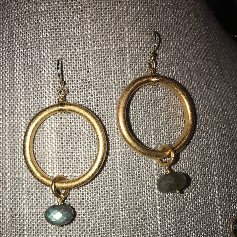 NEW! Catherine Page Stephanie Hoop Labradorite
