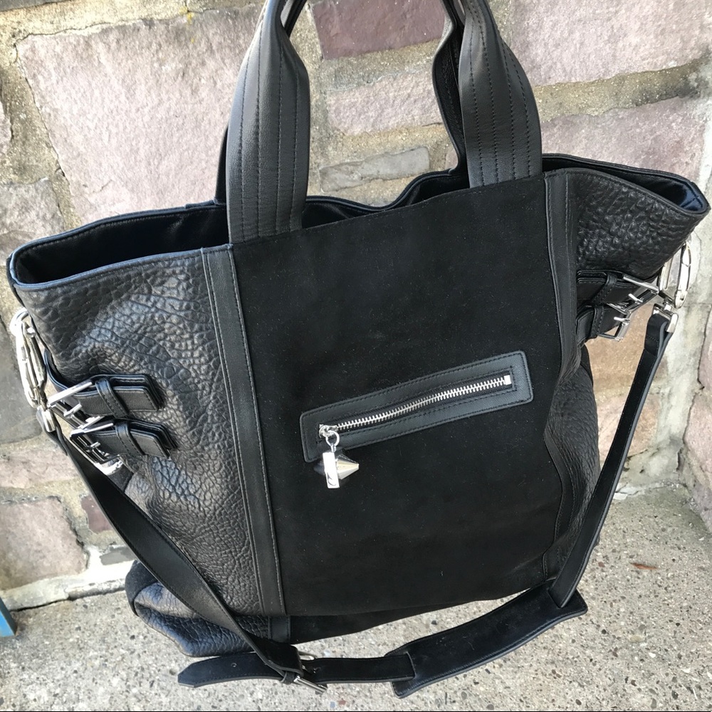 Emm Kuo Greenwich Ave Suede Leather Tote - Picture 1 of 6