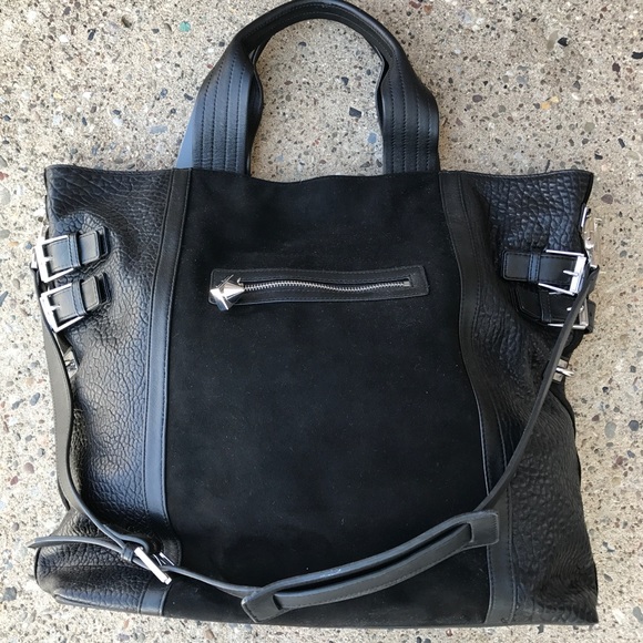 Emm Kuo Greenwich Ave Suede Leather Tote - Picture 2 of 6