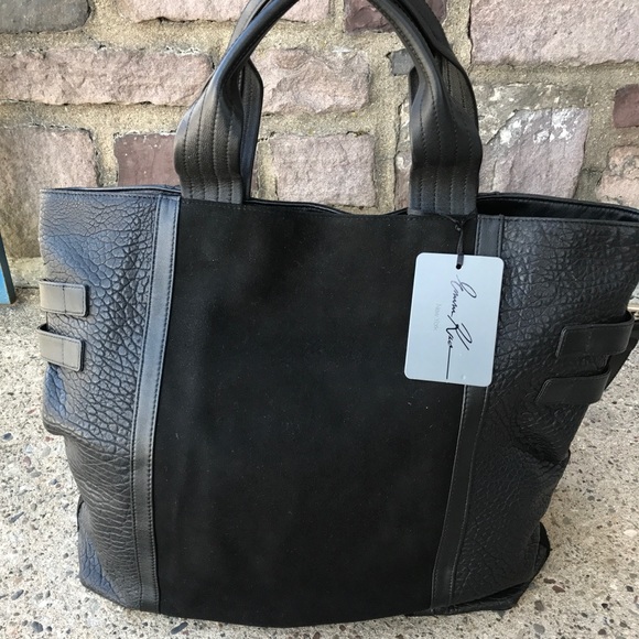 Emm Kuo Greenwich Ave Suede Leather Tote - Picture 4 of 6