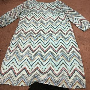 Cute chevron dress. Size large.