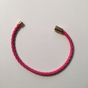 Pink braided magnetic bracelet!