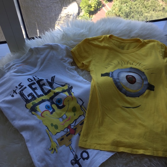 MINION tee and spongebob tee - Picture 3 of 7
