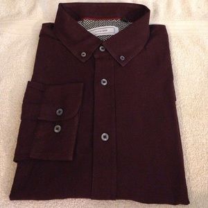 Five Four Solid Maroon Shirt size XL Five Four Solid Maroon Shirt size XL