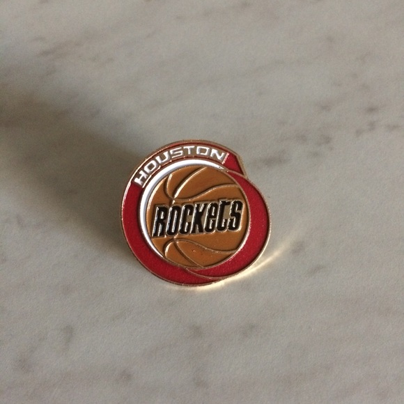Vintage 80's Houston Rockets Enamel Pin RARE - Picture 3 of 5