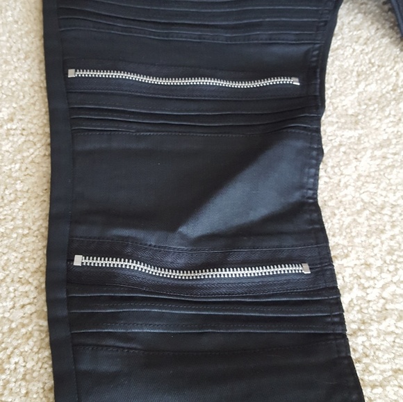 NEWSkinny fit Motorcycle pants with zipper design - Picture 2 of 2