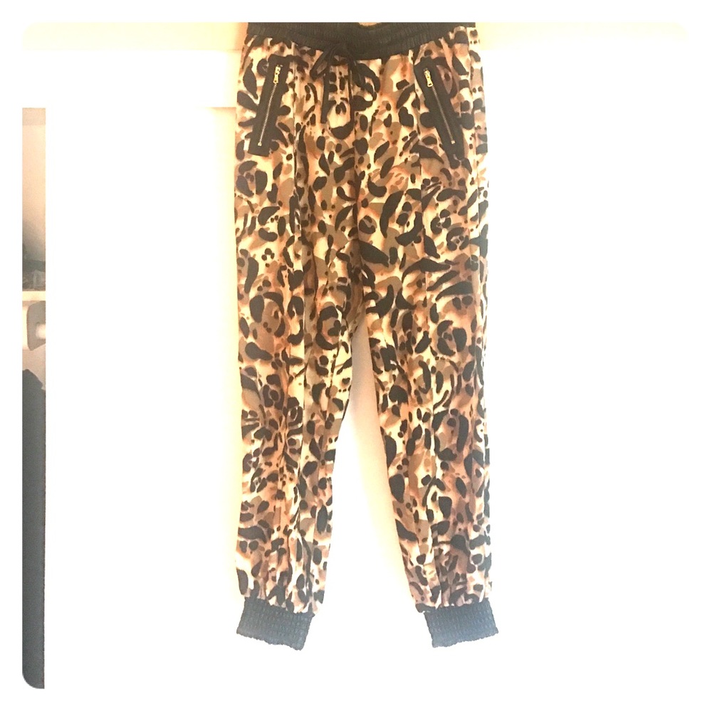 Animal print joggers from bebe