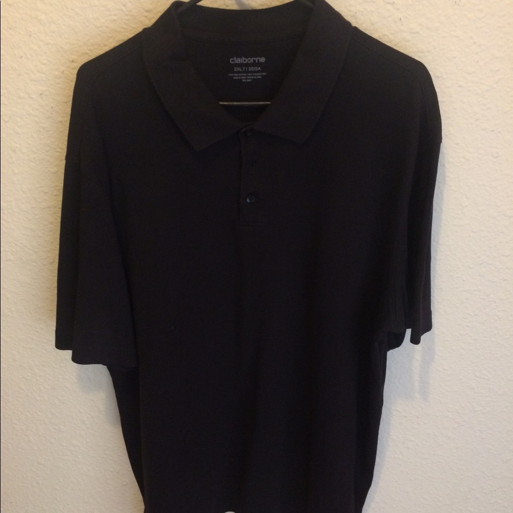 Men's Black Clairborne Polo