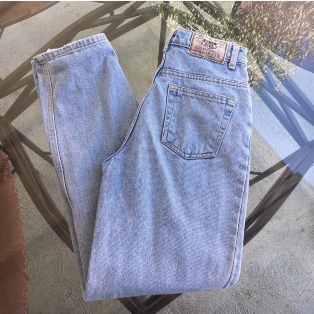 High waisted mom jeans
