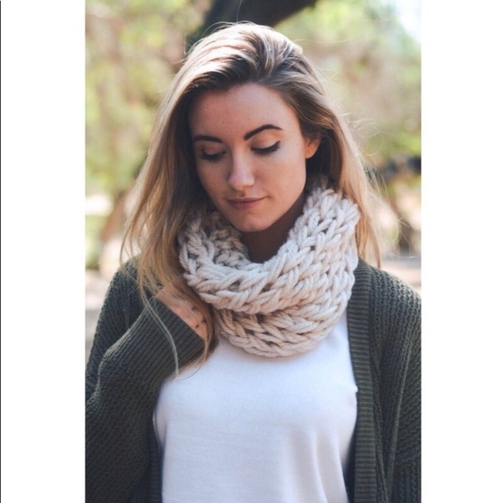 Knit Infinity Scarf