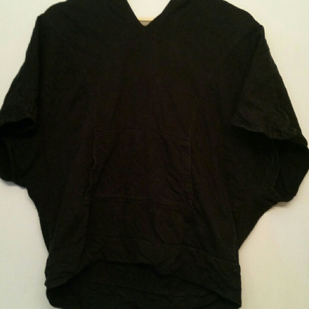 Mossimo hoodie poncho top. Medium black