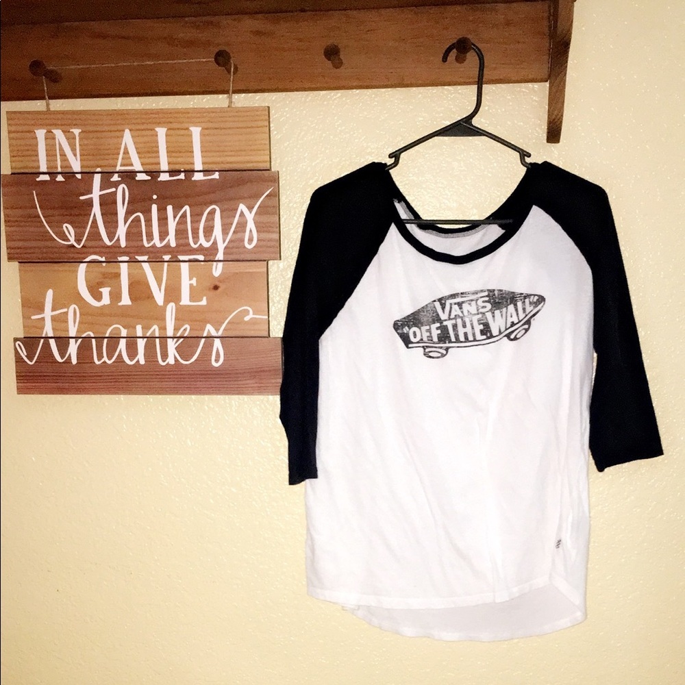 Vans quarter sleeve top
