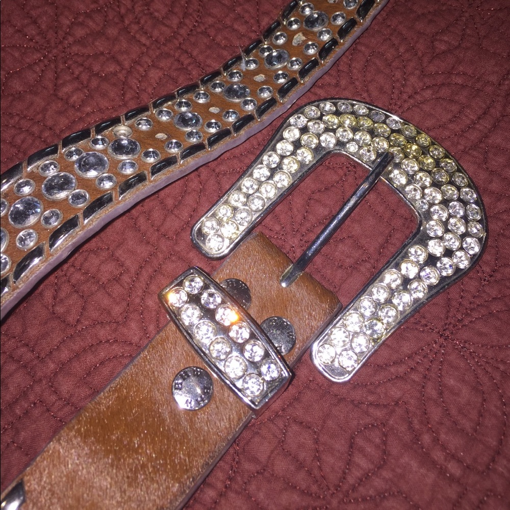 Bling western belt