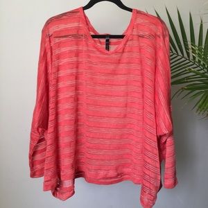 NWOT Audrey 3+1 Boxy Sheer Shirt from Nasty Gal