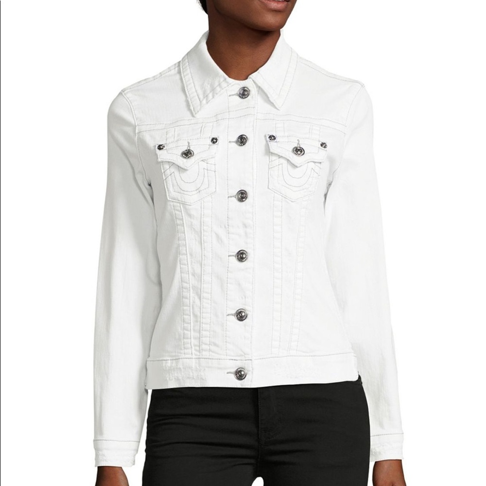 True Religion White Jacket XS 🌟SOLD🌟