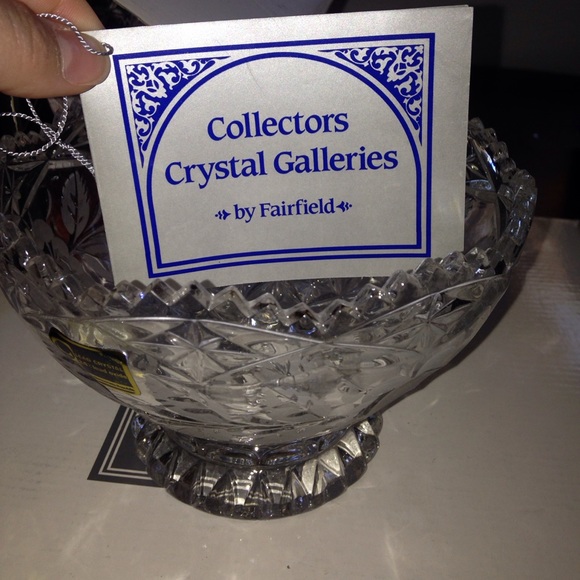 Vintage crystal dish made in Germany hand cut. - Picture 8 of 8