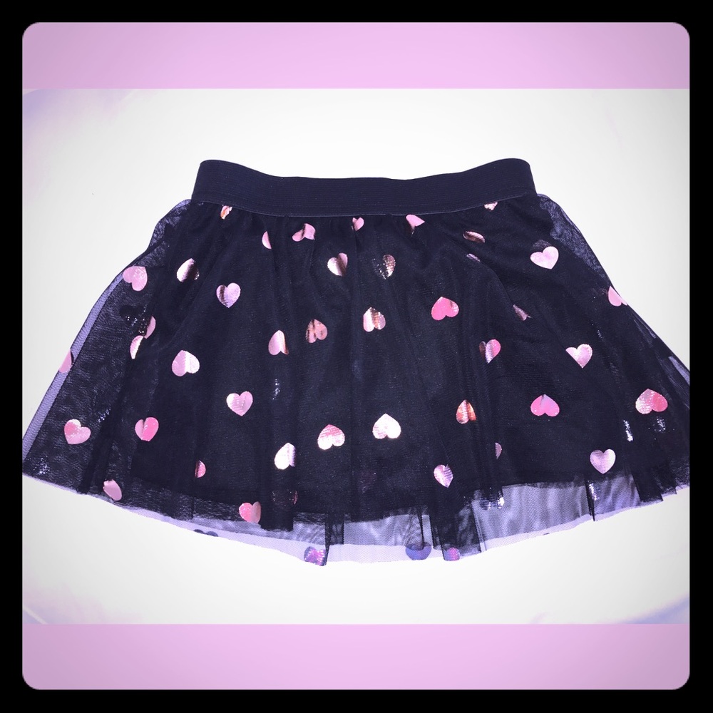 💕 Epic Threads Tutu- Black w Rose Gold Hearts 💕