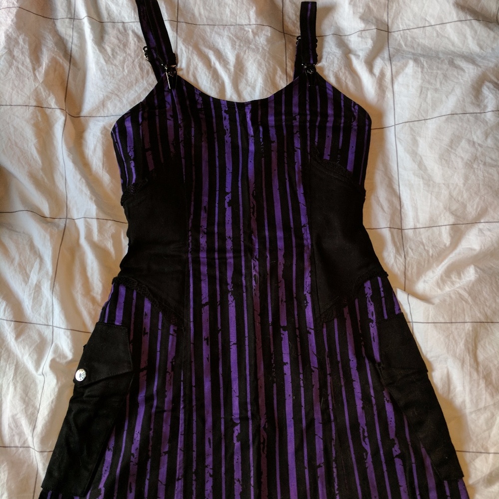 LIP SERVICE "Ghoul School" stretch twill dress