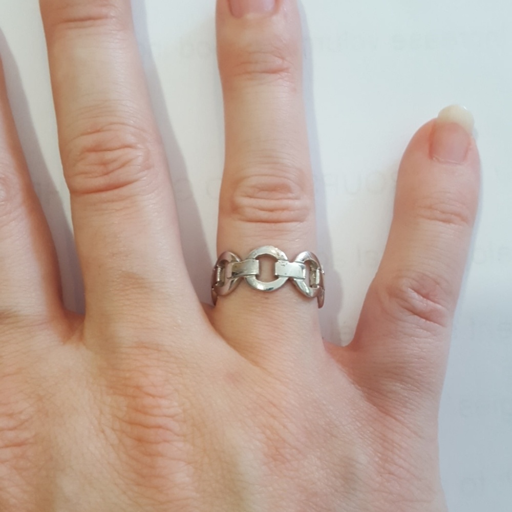 Sterling silver chain like ring