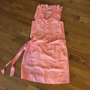 New York & Co peach dress