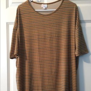 LuLaRoe Black and Gold Medium Irma