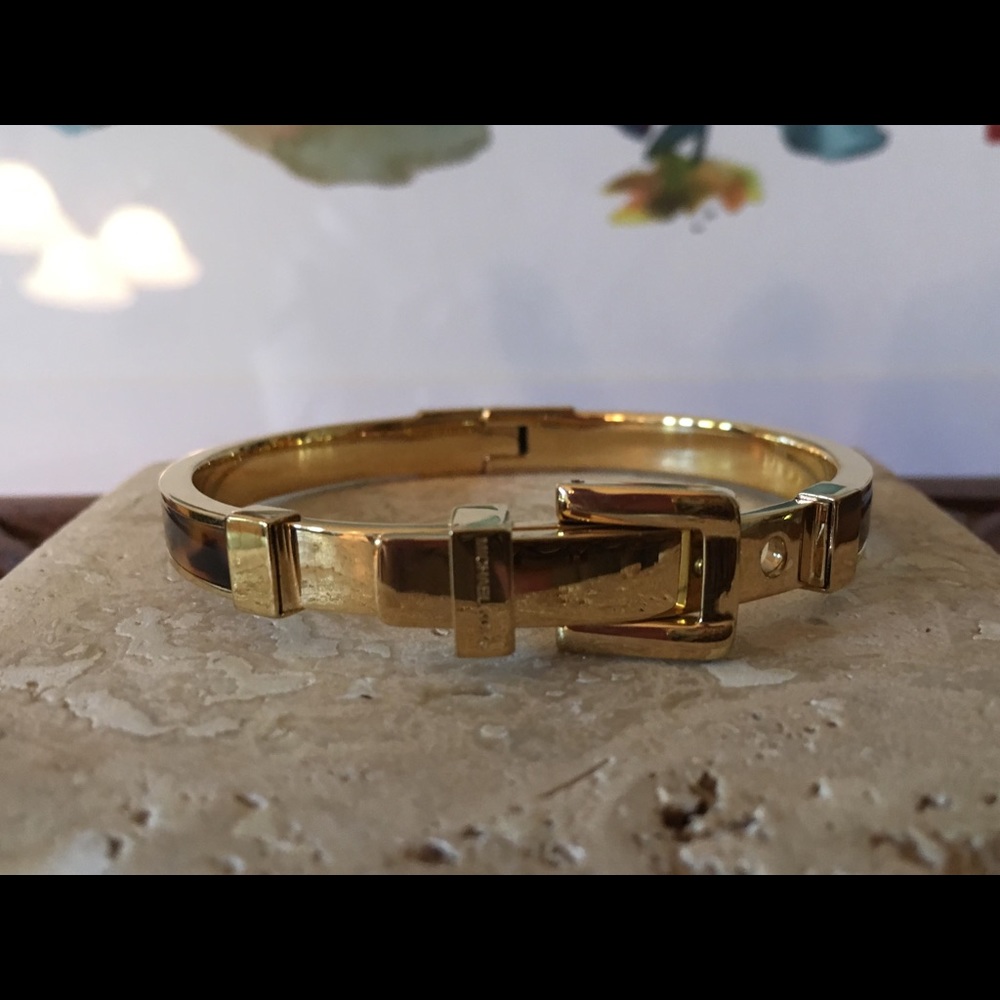 Michael Kors Gold/Brown Buckle Bracelet